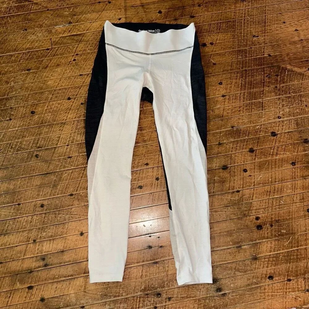 Outdoor Voices monochrome S Athleisure workout leggings